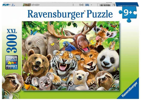 Exotic Animals Selfie 300 Piece Jigsaw Puzzle by Ravensburger - 1