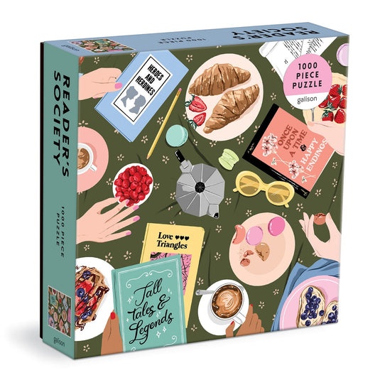 Reader's Society 1000 Piece Jigsaw Puzzle by Galison - 1