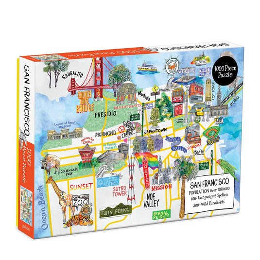 San Francisco 1000 Piece Jigsaw Puzzle by Galison - 1