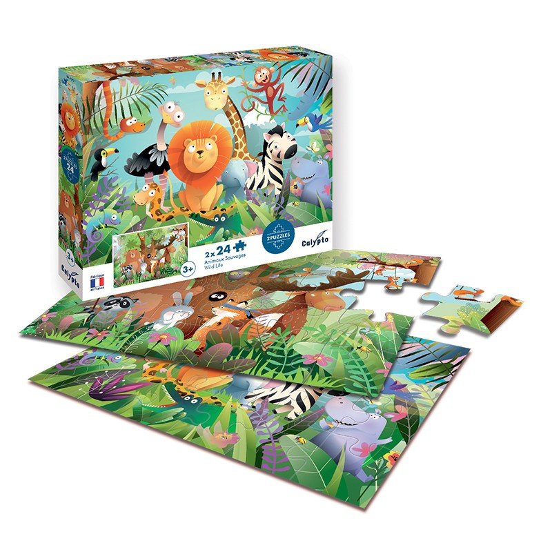 Wild Animals 24 Piece Jigsaw Puzzle by Sentosphere