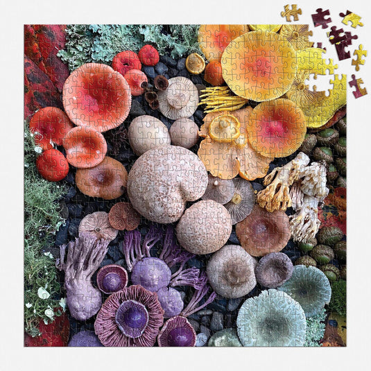 Shrooms in Bloom 500 Piece Jigsaw Puzzle by Galison - 4