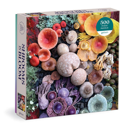 Shrooms in Bloom 500 Piece Jigsaw Puzzle by Galison - 1