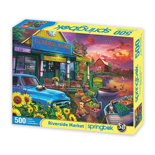 Riverside Market 500 Piece Jigsaw Puzzle by Springbok - 2