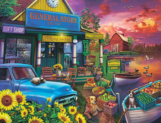 Riverside Market 500 Piece Jigsaw Puzzle by Springbok - 1