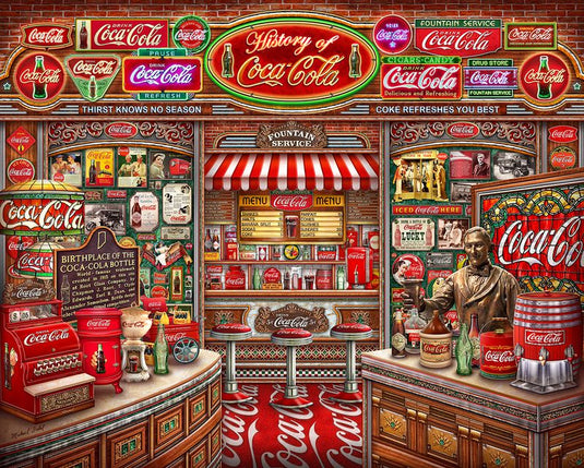 Coca-Cola History 1000 Piece Jigsaw Puzzle by Springbok - 1