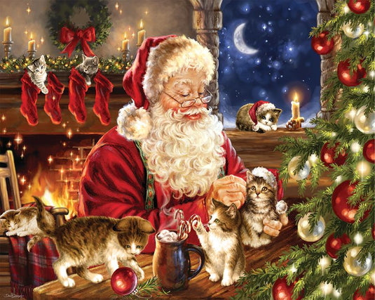 Christmas Kittens 1000 Piece Jigsaw Puzzle by Springbok - 1