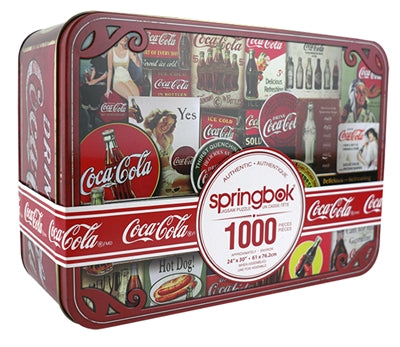 Coca-Cola Tin Signs 1000 Piece Jigsaw Puzzle by Springbok - 1