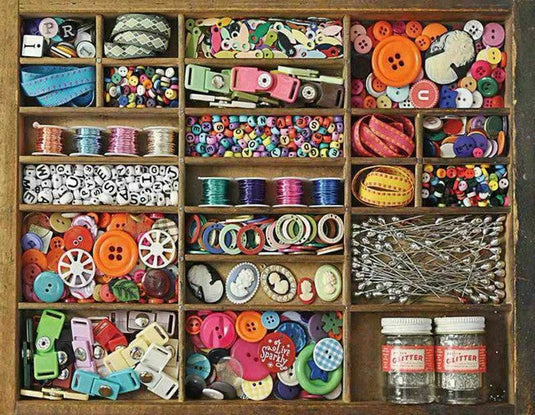 The Sewing Box 36 Piece Jigsaw Puzzle by Springbok - 1