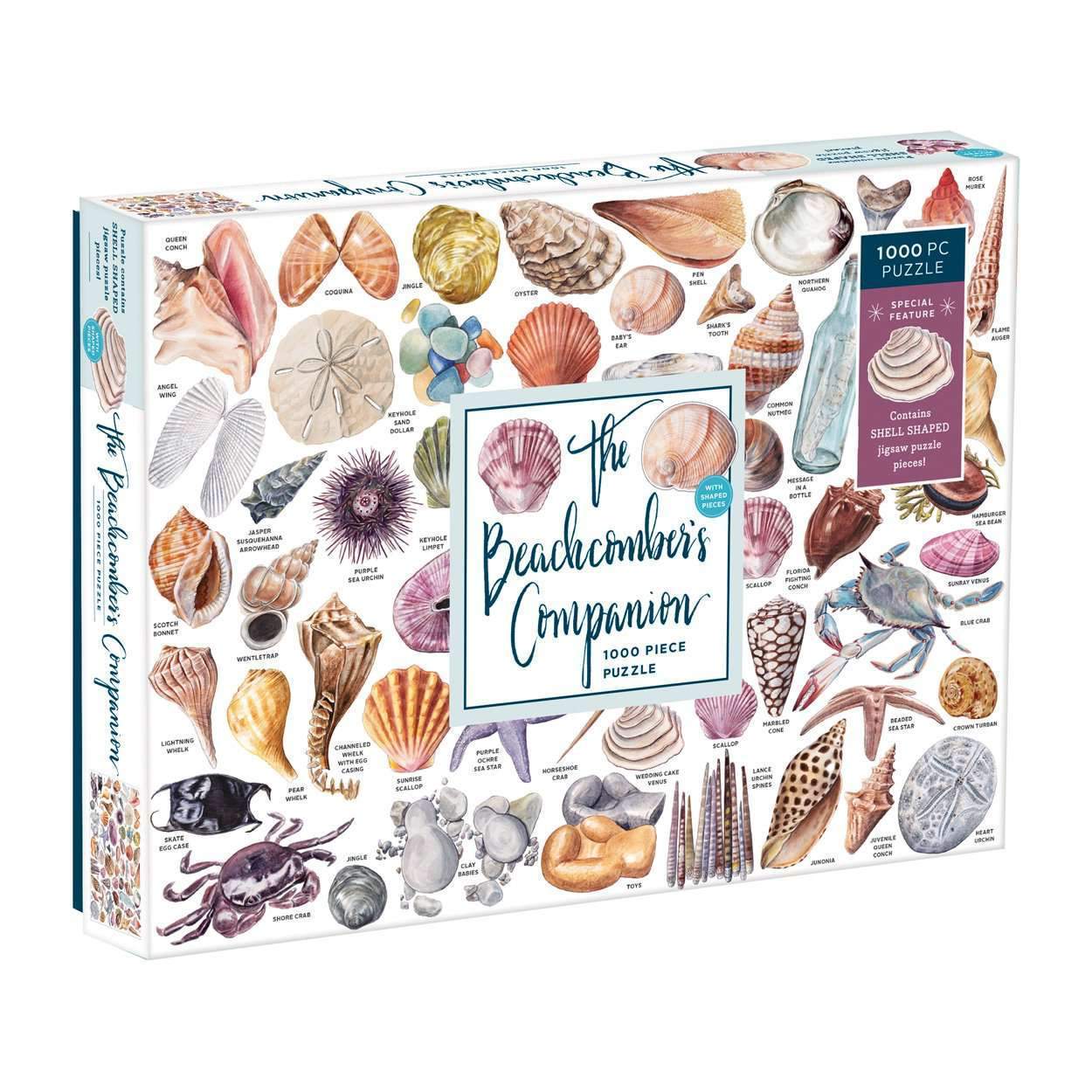The Beachcomber's Companion 1000 Piece Shaped Jigsaw Puzzle by Galison