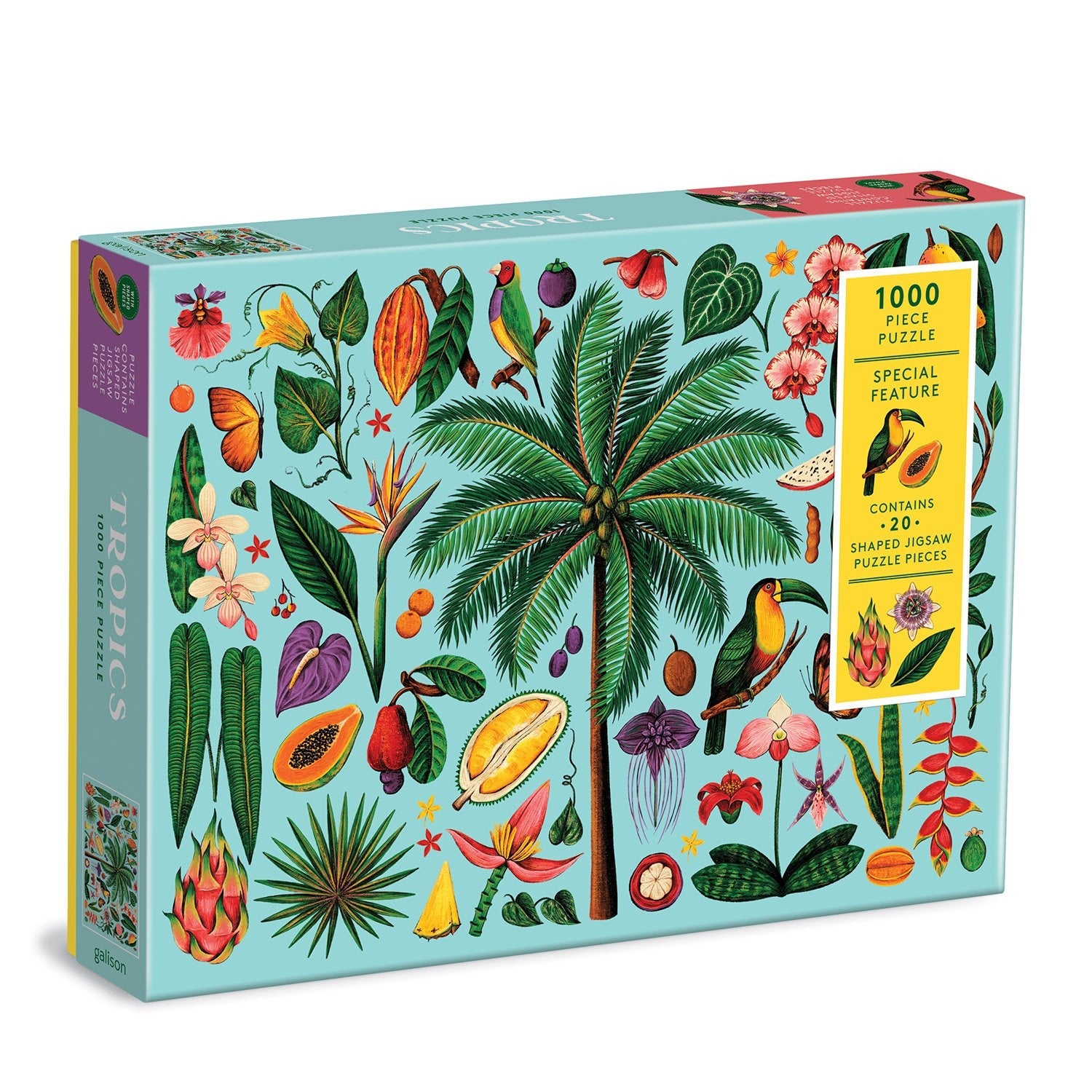 Tropics 1000 Piece Shaped Jigsaw Puzzle by Galison