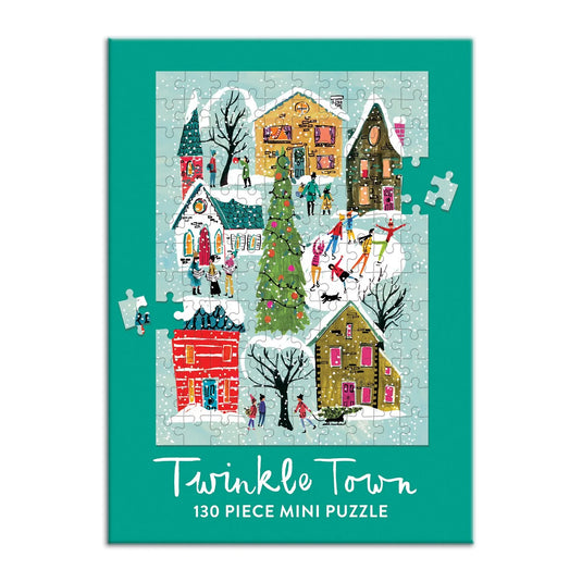 Twinkle Town 130 Piece Mini Jigsaw Puzzle by Galison