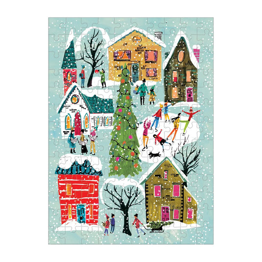 Twinkle Town 130 Piece Mini Jigsaw Puzzle by Galison