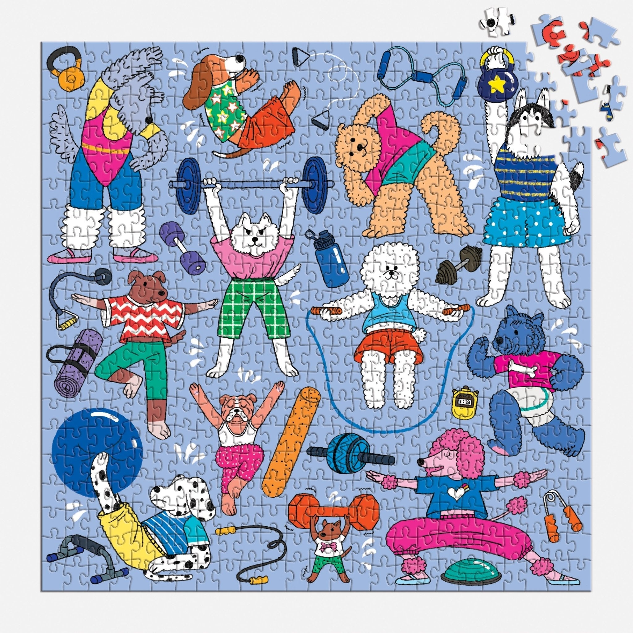 Well-Trained Dogs 500 Piece Family Puzzle by Galison