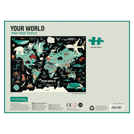 Your World 1000 Piece Family Puzzle by Galison - 3