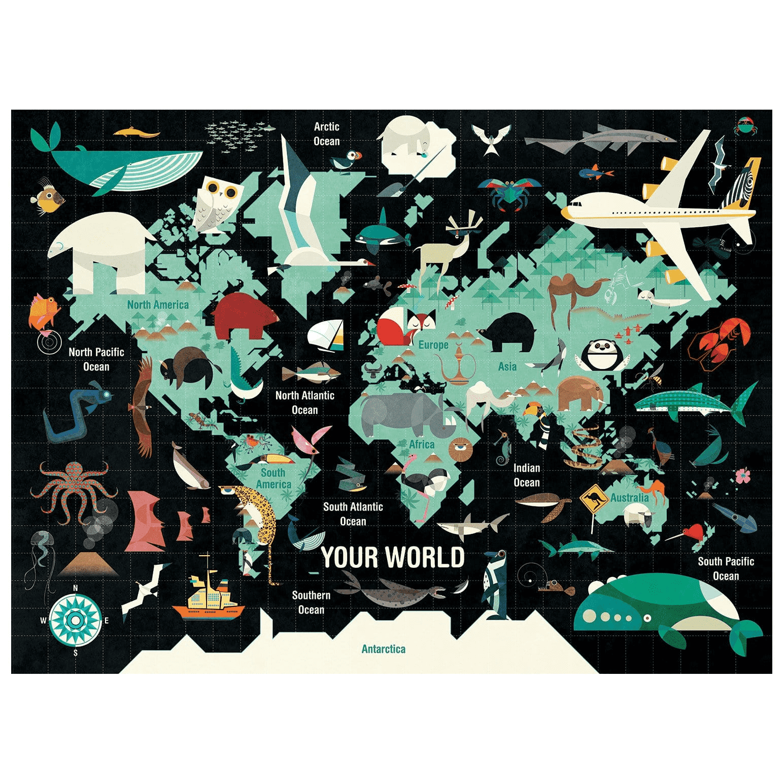 Your World 1000 Piece Family Puzzle by Galison