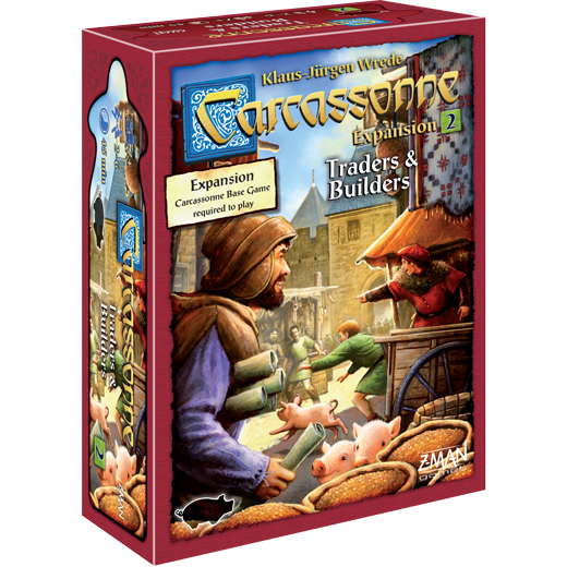 Carcassonne: Expansion #2 Traders & Builders Board Game Expansion by Z-Man Games