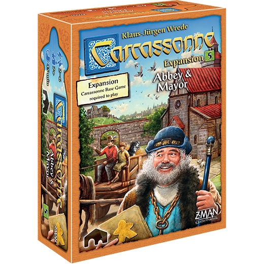 Carcassonne: Expansion #5 Abbey & Mayor Board Game Expansion by Z-Man Games