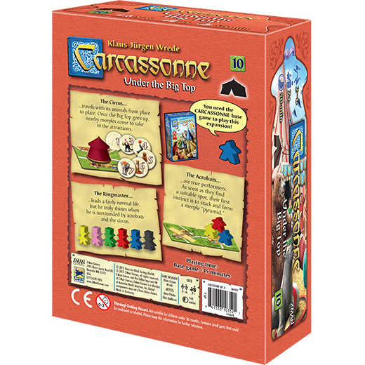 Carcassonne: Expansion #10 Under The Big Top Board Game Expansion by Z-Man Games